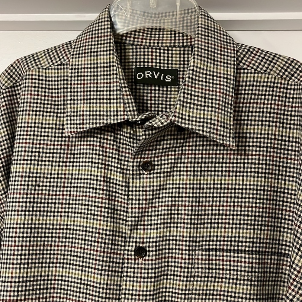 Orvis Men's Multi-Color Check Button-Down Shirt